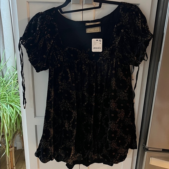 ‼️FINAL PRICE‼️ Free people velvet summer camp tunic dress - NWT - Picture 4 of 7